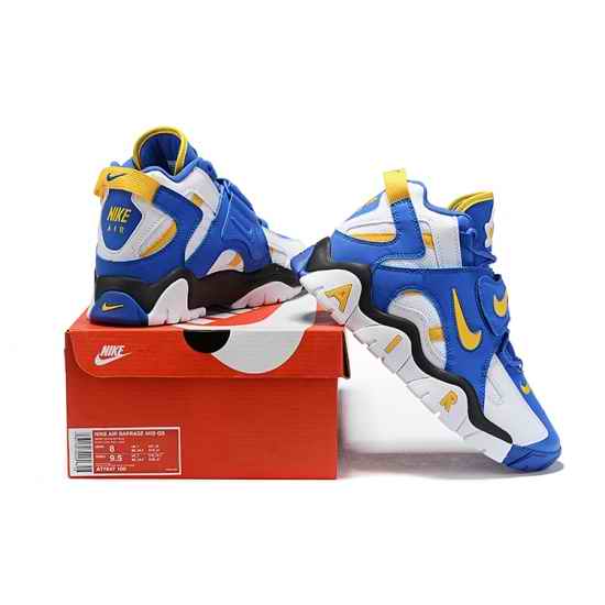 Nike Air Barrage Mid Cut Men Shoes Blue White Yellow-2